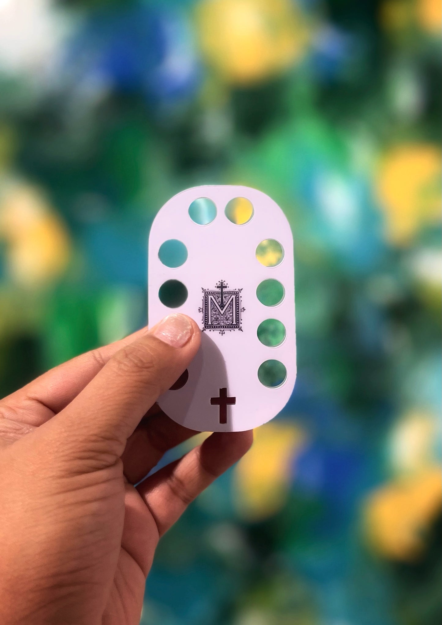 Rosary Card - Compact Prayer Tool for On-the-Go Meditation