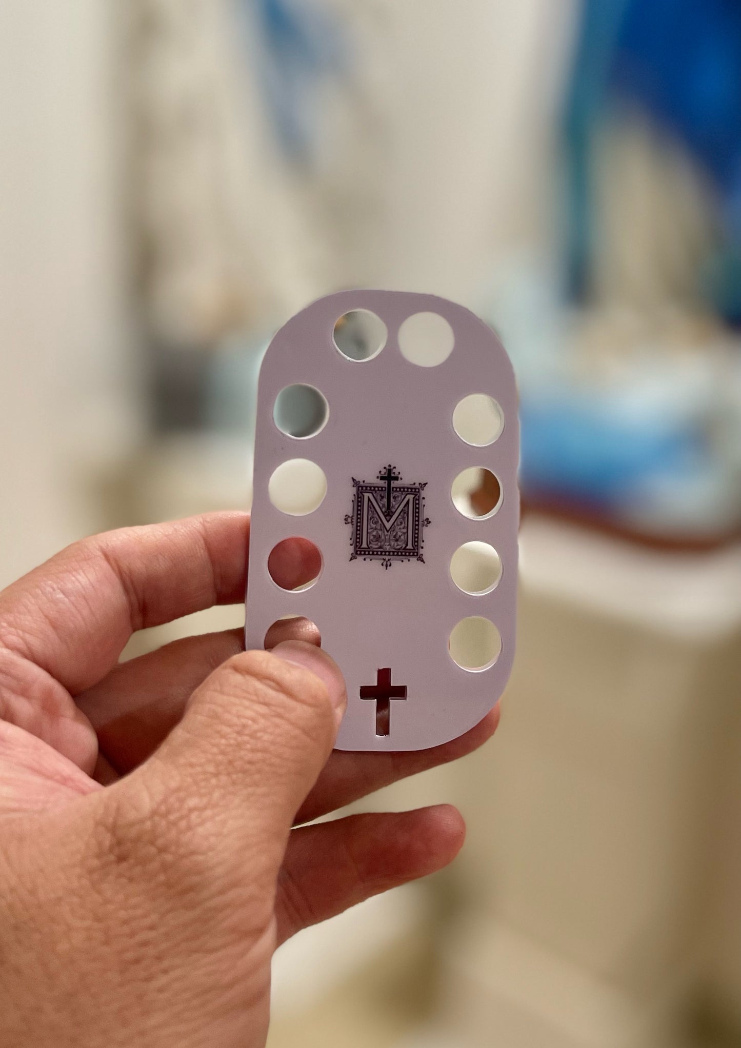 Rosary Card - Compact Prayer Tool for On-the-Go Meditation