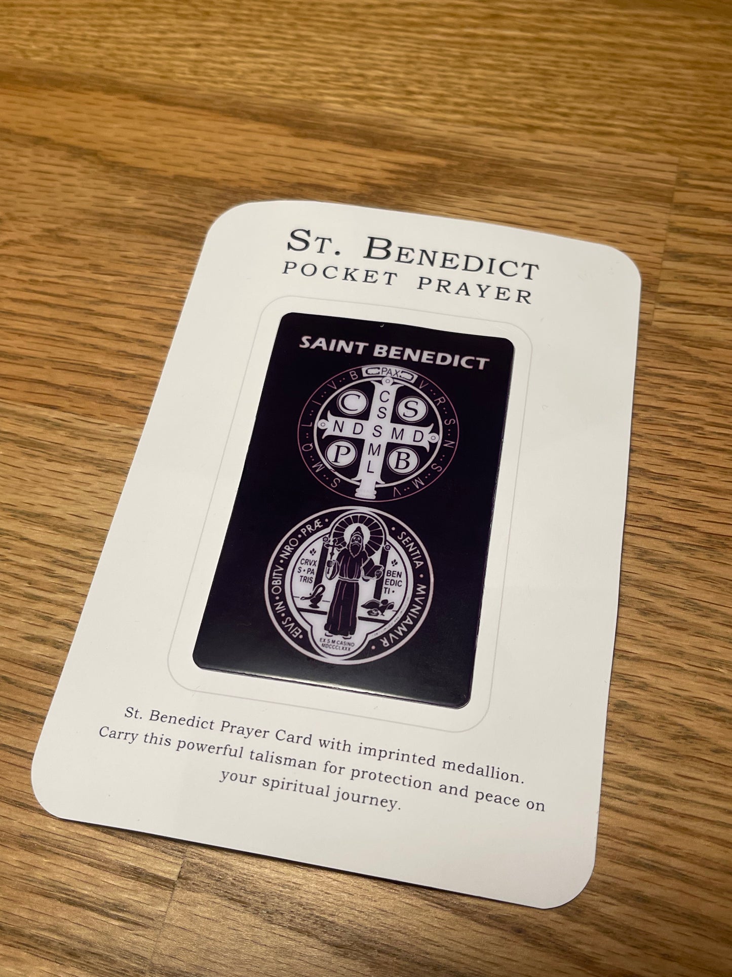 Carry Faith with You: St. Benedict Wallet Prayer Card